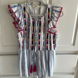 Super cute and trendy embroidered top